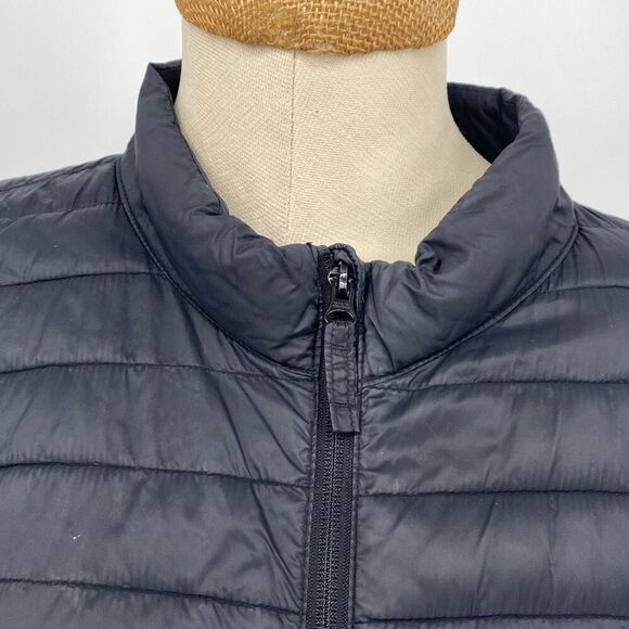 Old Navy Puffer‎ Coat Polyester Filled Black Large * Flaw - Picture 2 of 15